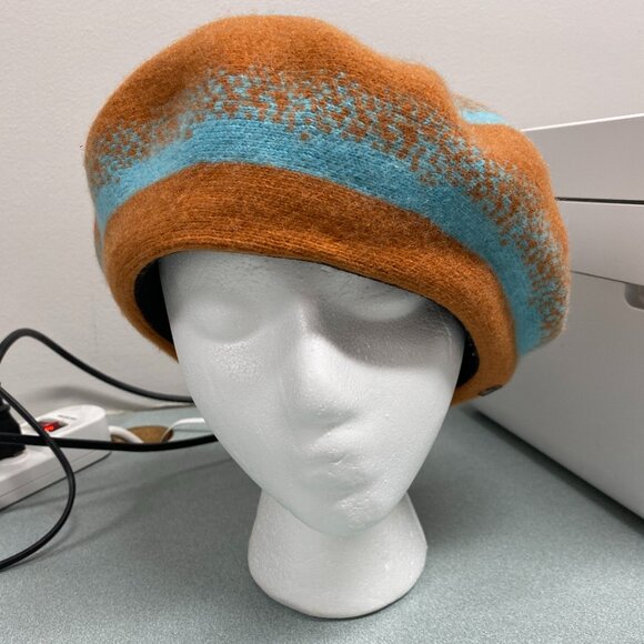 Brixton 100% Wool Beret Size M-7 1/4 - Picture 3 of 6